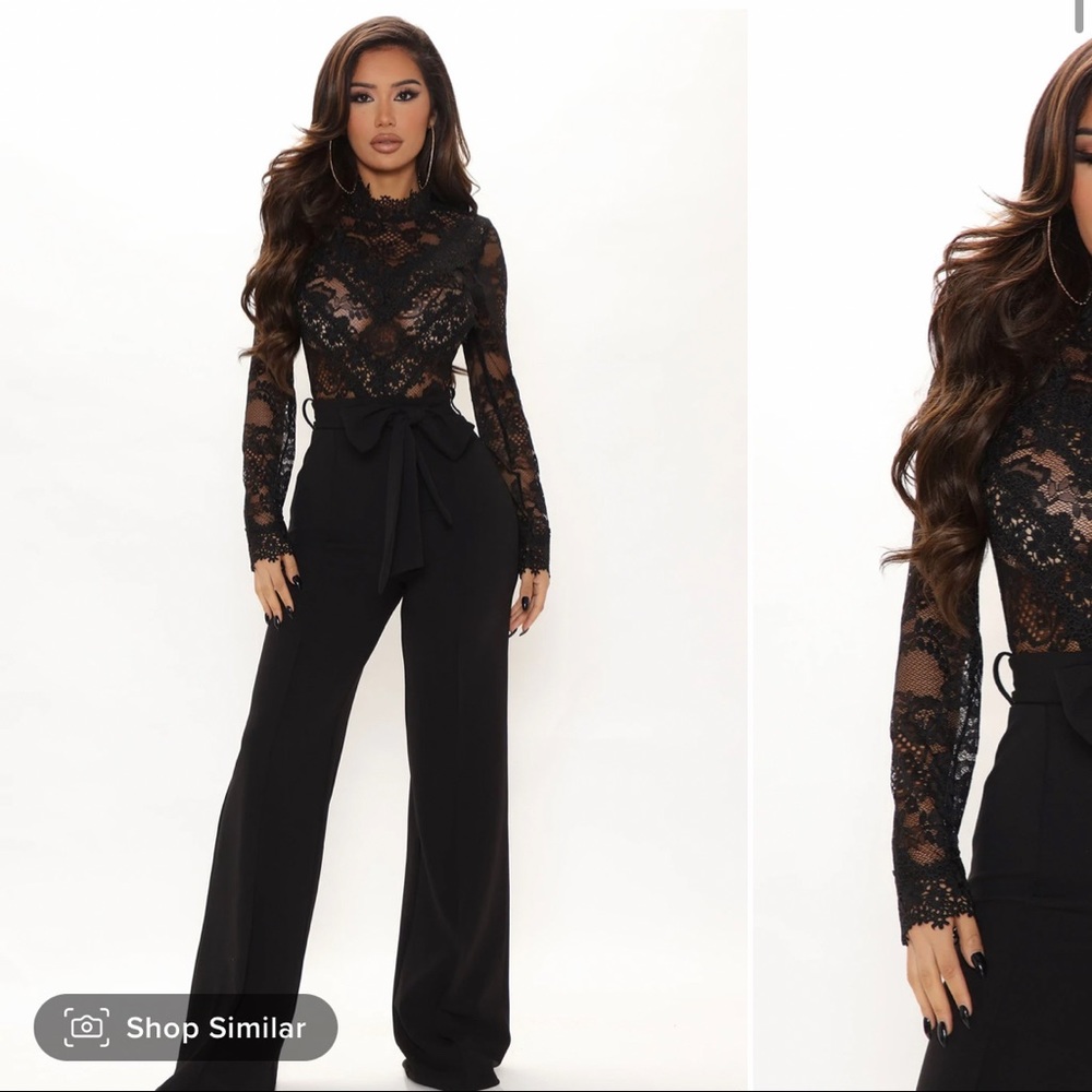 Fashion Nova lace jumpsuit